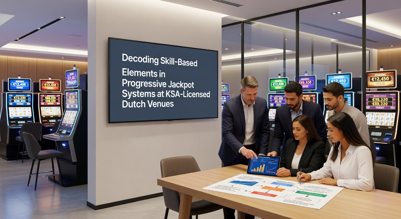 Diagram van progressieve jackpot netwerken met skill componenten in Nederlandse online casinos