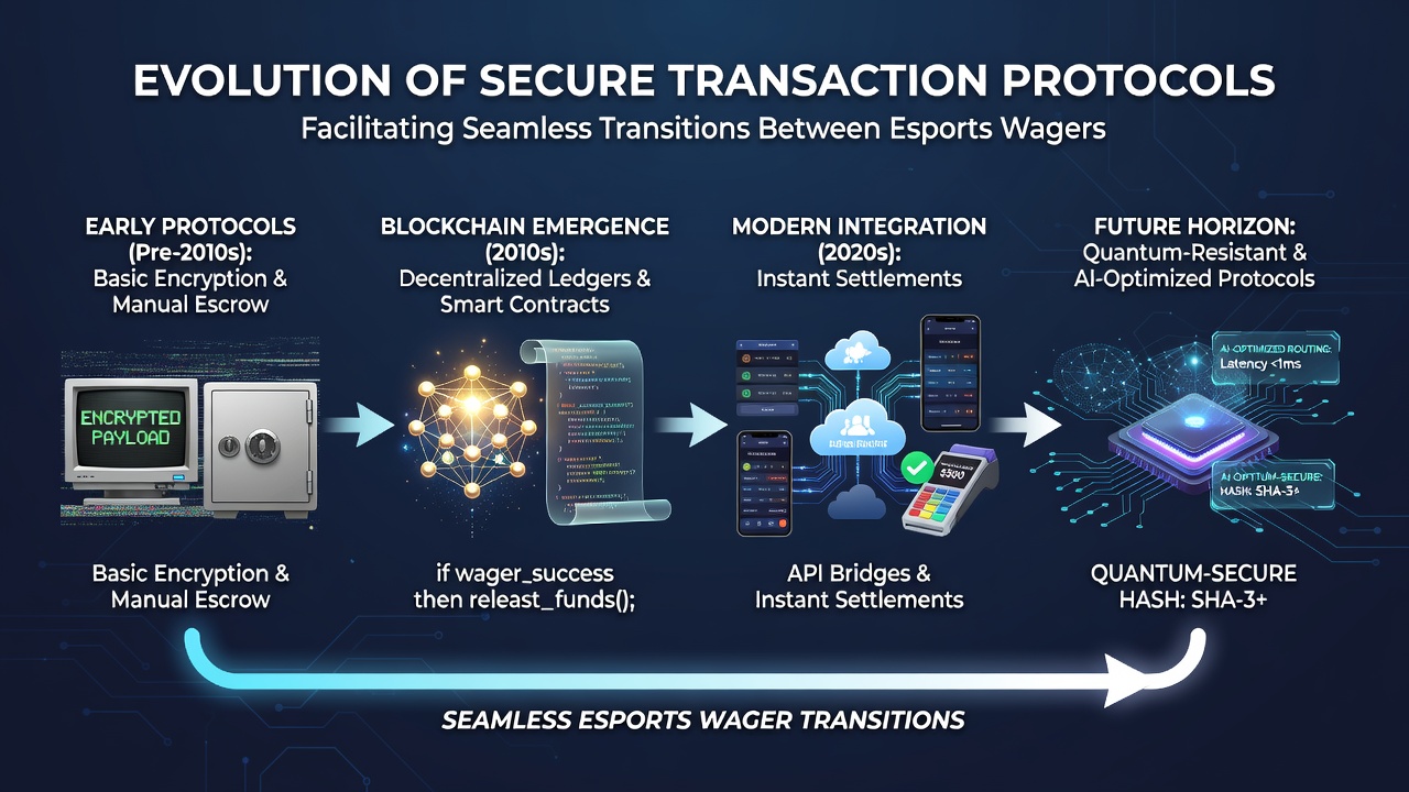 Diagram van blockchain protocollen die esports en casino transacties verbinden op goedgekeurde Nederlandse sites