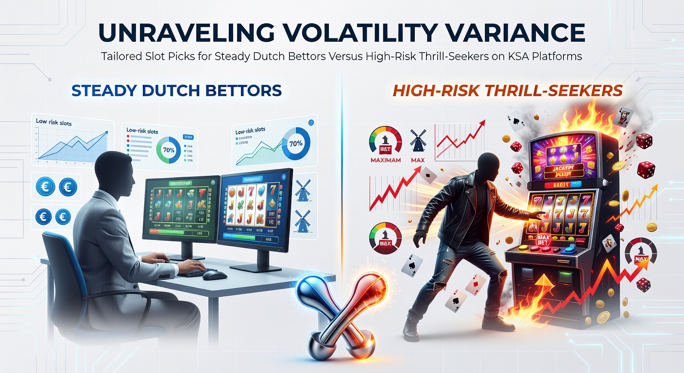 Grafiek met volatiliteitscurves van slots, laag versus hoog risico op KSA-sites