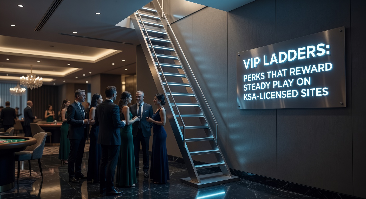 Overzicht van VIP-niveaus met perks zoals cashback en persoonlijke managers in een KSA-casino interface